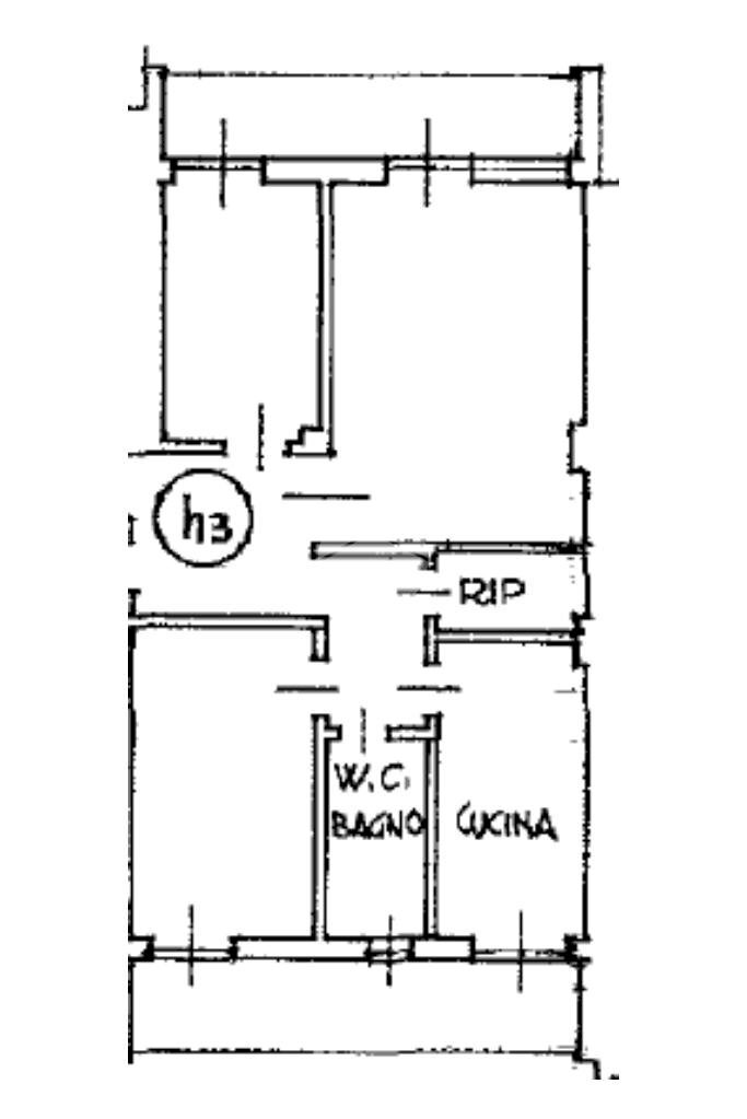 Four-room apartment Via Cristoforo Colombo, Piossasco - floor plans 1