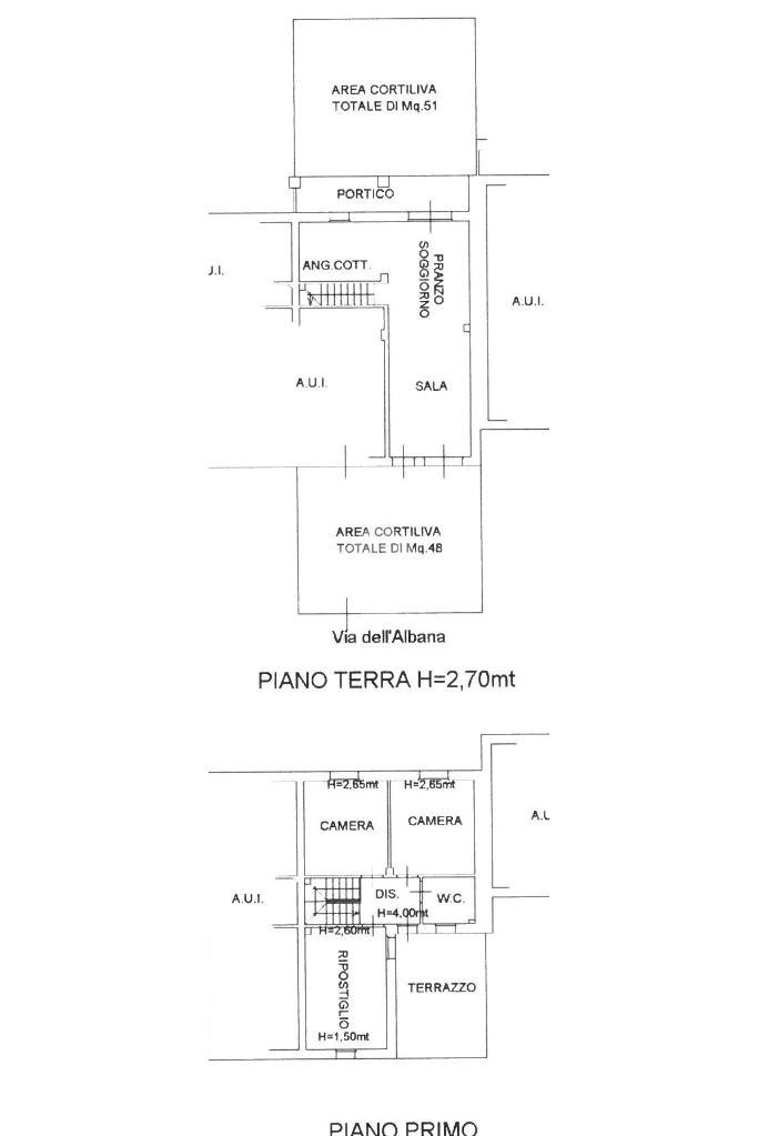 Villa a Schiera Via dell'Albana, Ravenna (zona San Zaccaria) - planimetria 1