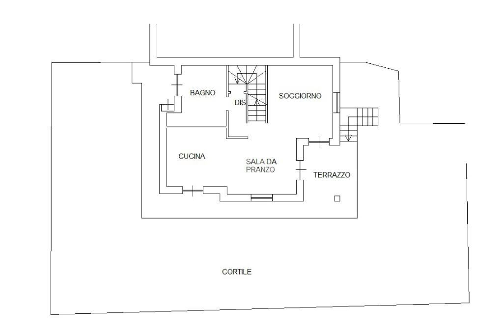 Terraced Villa Via Staffarda, Revello - floor plans 1