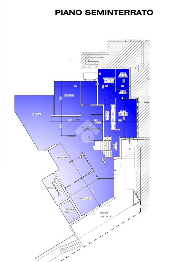 Semi-detached house Viale della Libertà, Predappio - floor plans 1