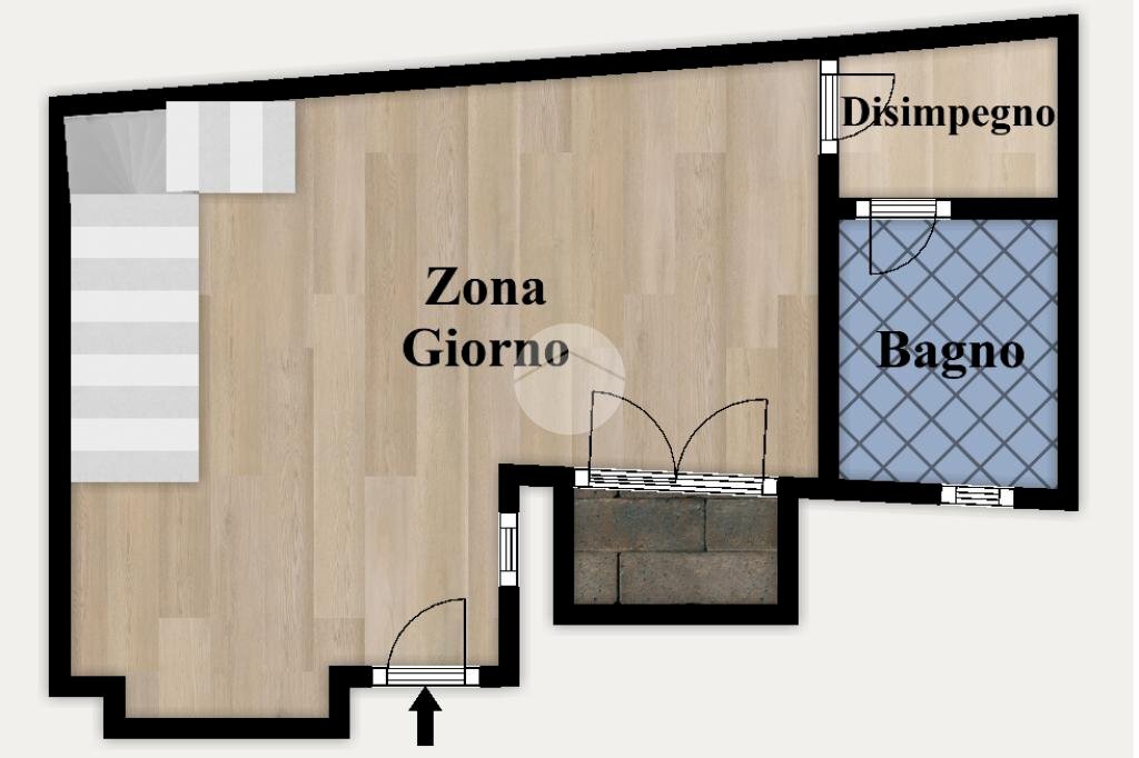 Two-room apartment Piazza Martiri della libertà, Bollate - floor plans 1