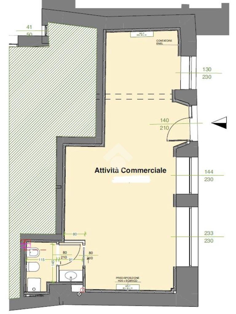 Negozio via garibaldi, Scandiano - planimetria 1