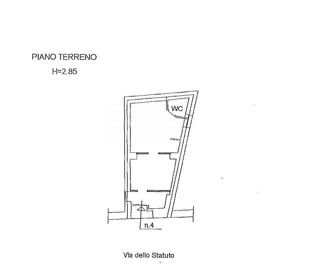 Foto 17 - Locale Commerciale Via dello Statuto
 
4, Tarquinia - planimetria 1