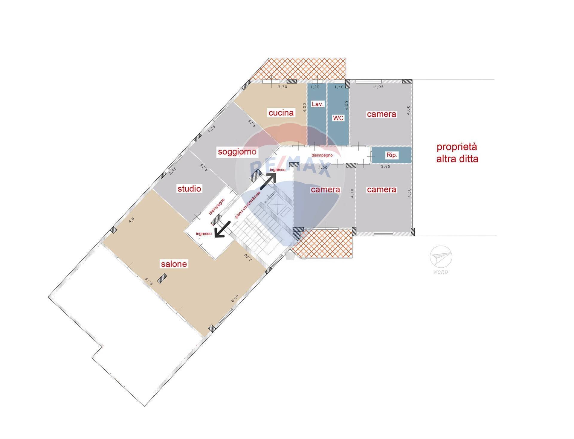 Pianta 2D - Attico Strada Statale 114
 
KM 3, 5, Messina - planimetria 1