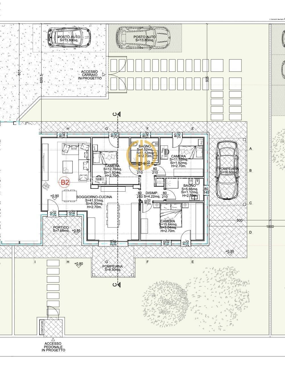 Foto 4 - Four-room apartment Via Palazzina, Nervesa della Battaglia - floor plans 1