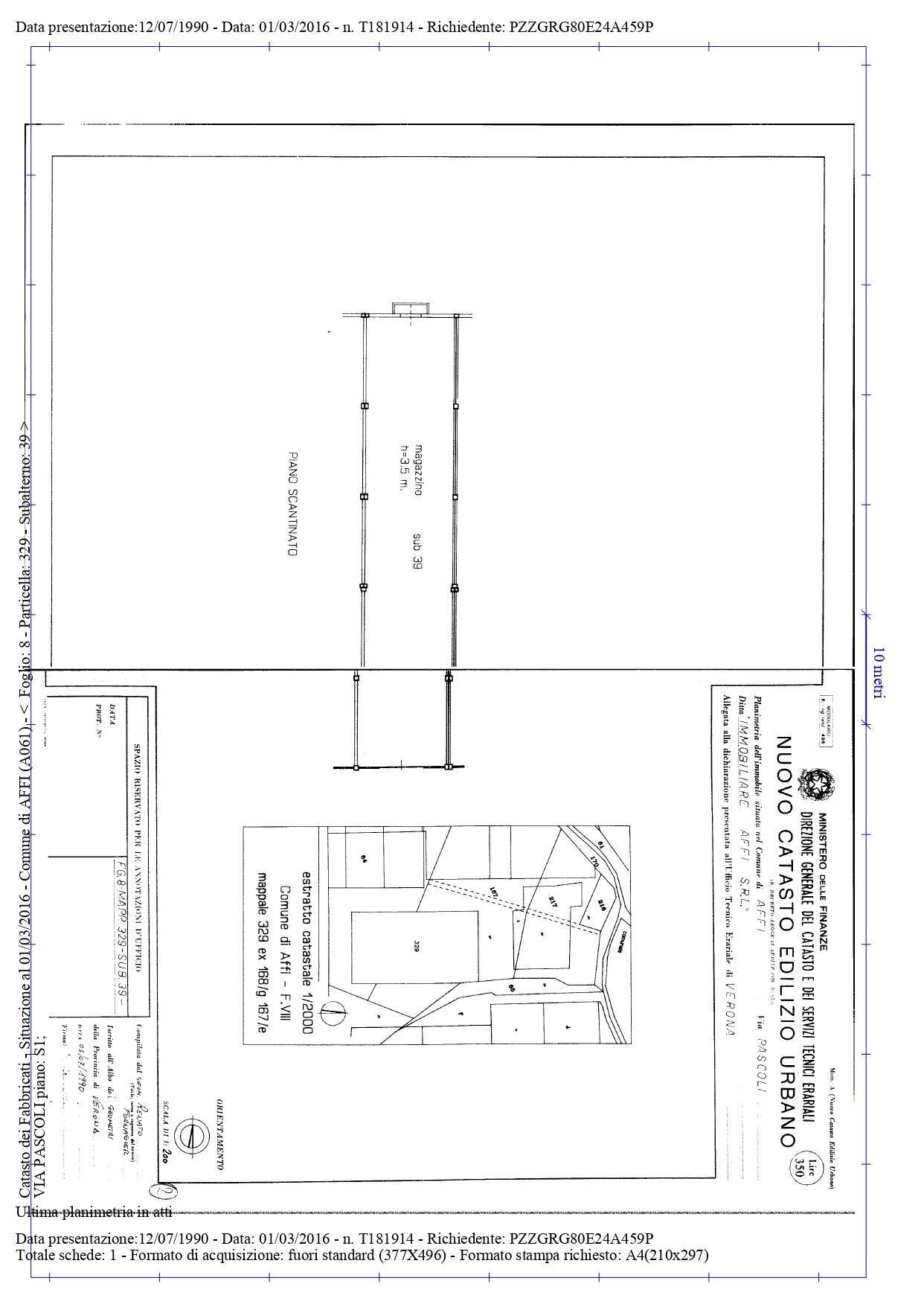 Foto 20 - Warehouse Pascoli, Affi - floor plans 1