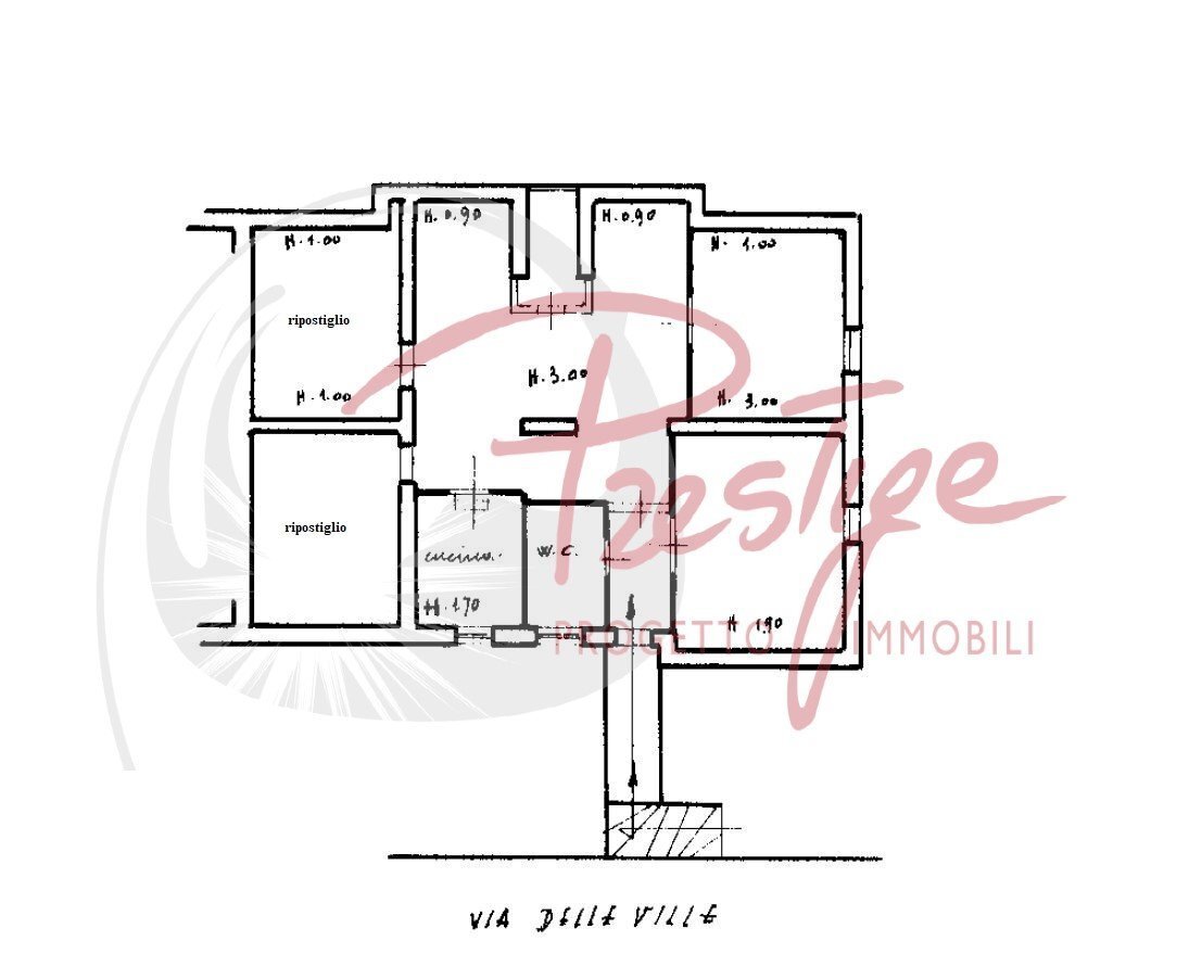 Quadrilocale via delle Ville, 8, Portovenere - planimetria 1