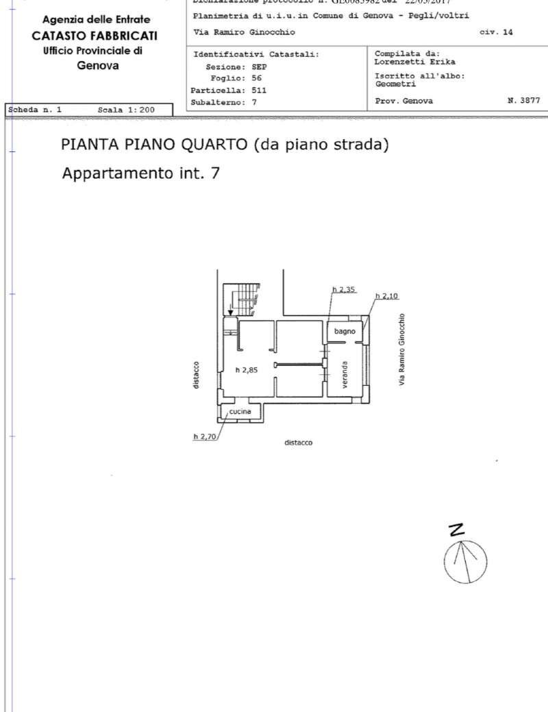IMG_6818 - Appartamento via Ramiro ginocchio, 14, Genova (zona Sestri Ponente) - planimetria 1