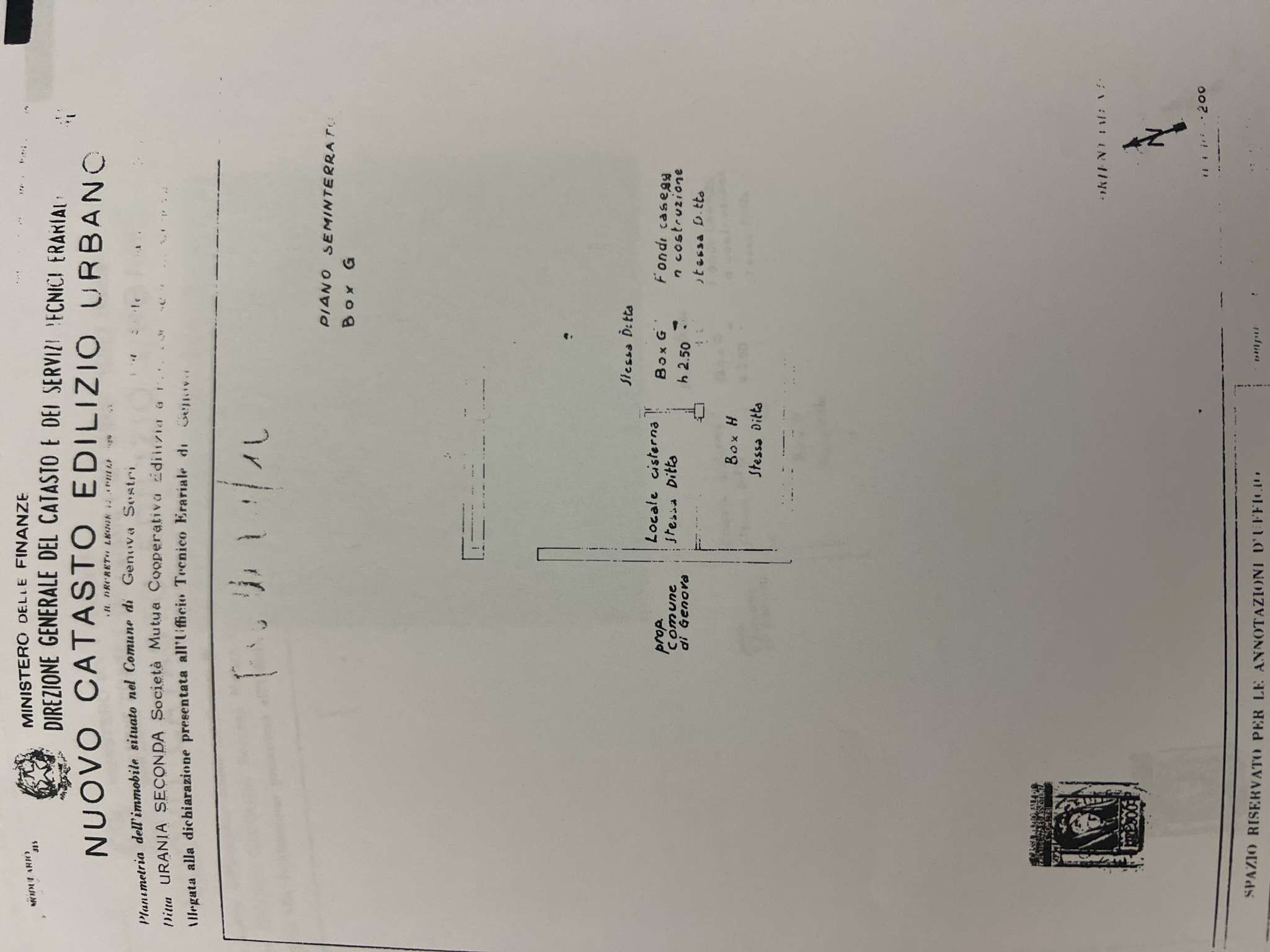 image - Box via Jacini, 2, Genova (neighborhood Sestri Ponente) - floor plans 1