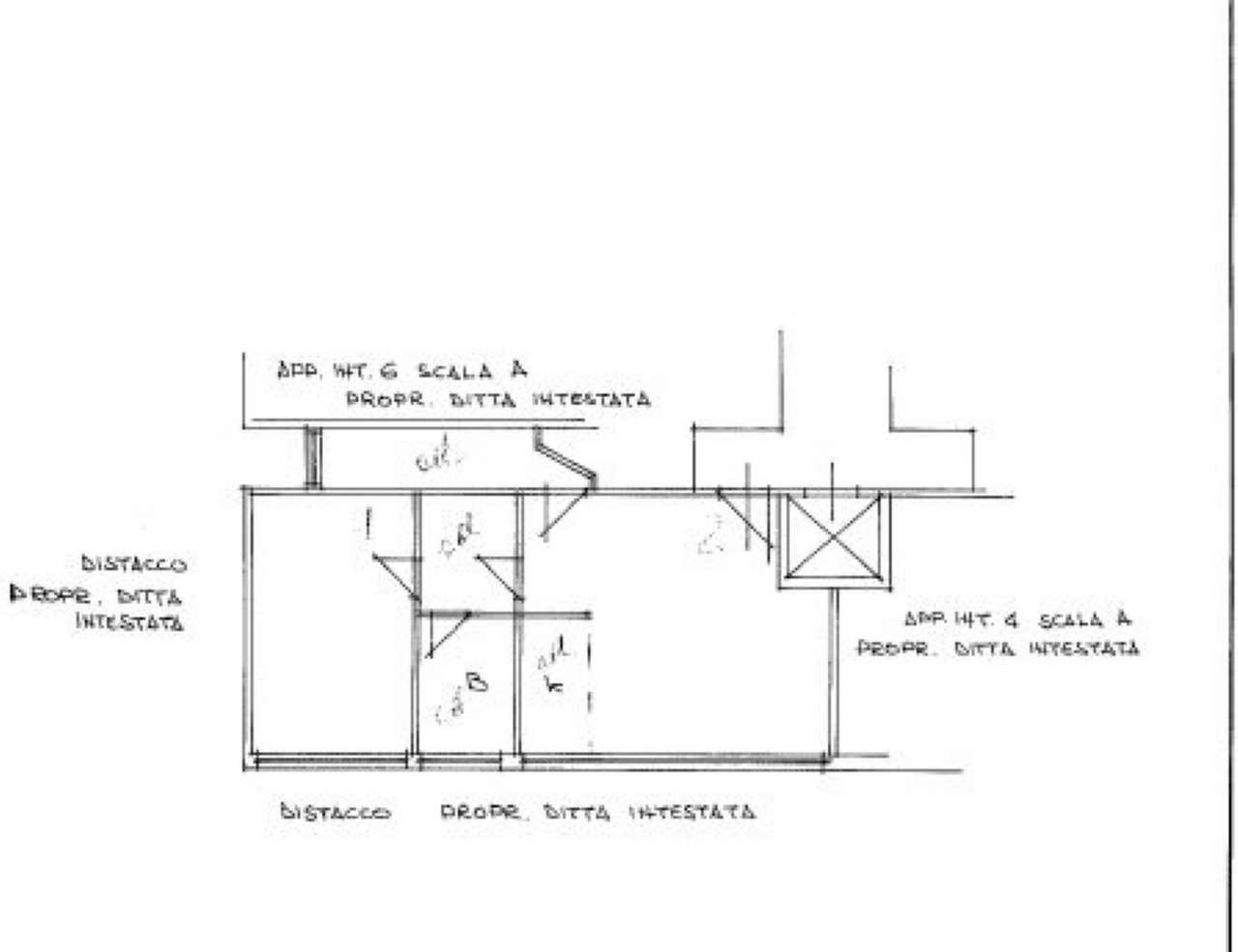 Planimetria - Bilocale via Beata Vergine del Carmelo, Roma (zona Mostacciano) - planimetria 1