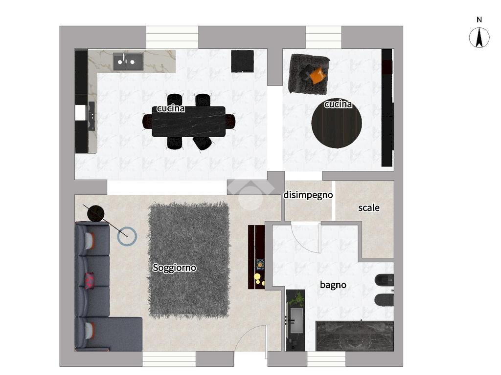 Casa indipendente Frazione Ceretto, Carignano - planimetria 1