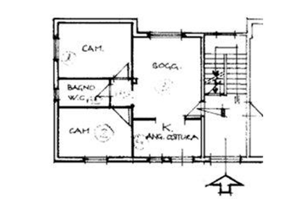 Four-room apartment Via Cisa, Sarzana - floor plans 1