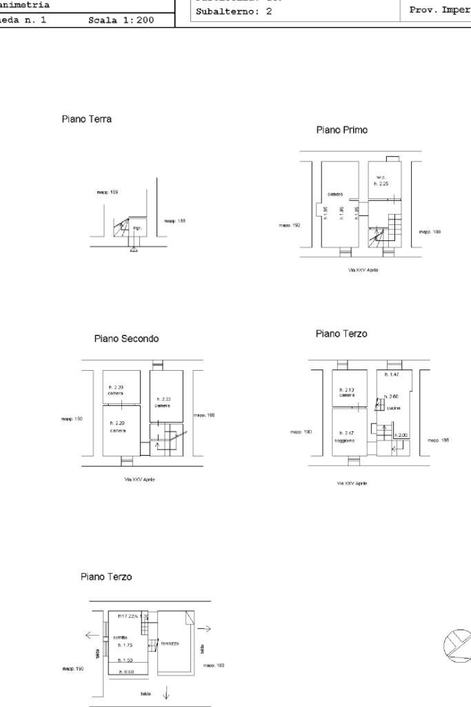 Rustic Via XXV aprile, Pietrabruna - floor plans 1
