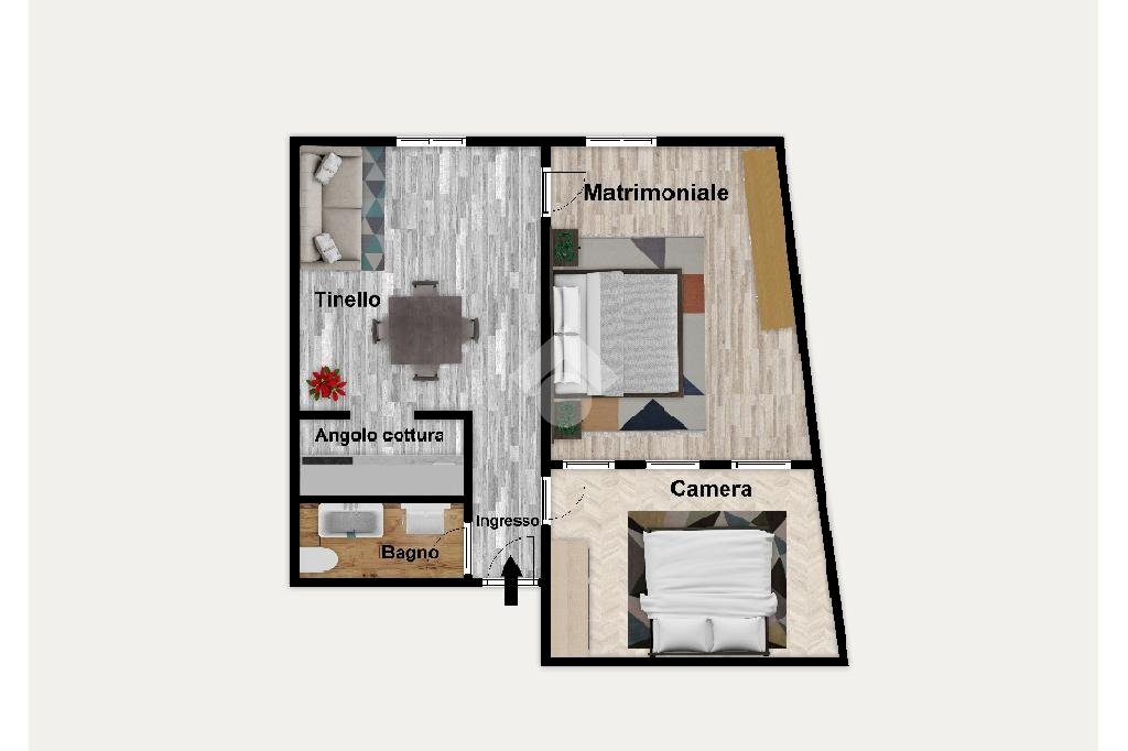 Trilocale Via di Prè, Genova (zona Centro Storico) - planimetria 1