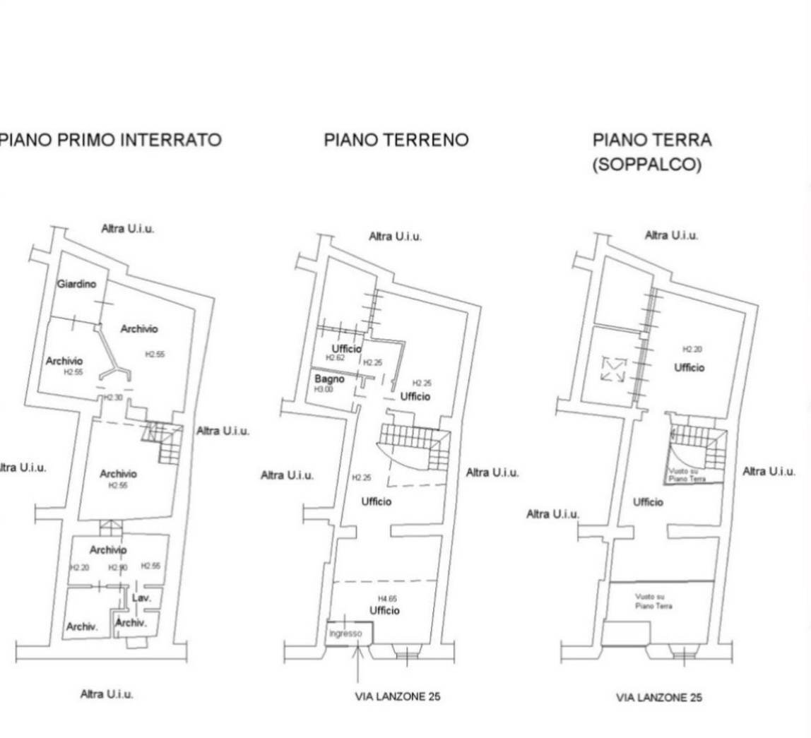 Foto 32 - Office Via Lanzone, Milano - floor plans 1