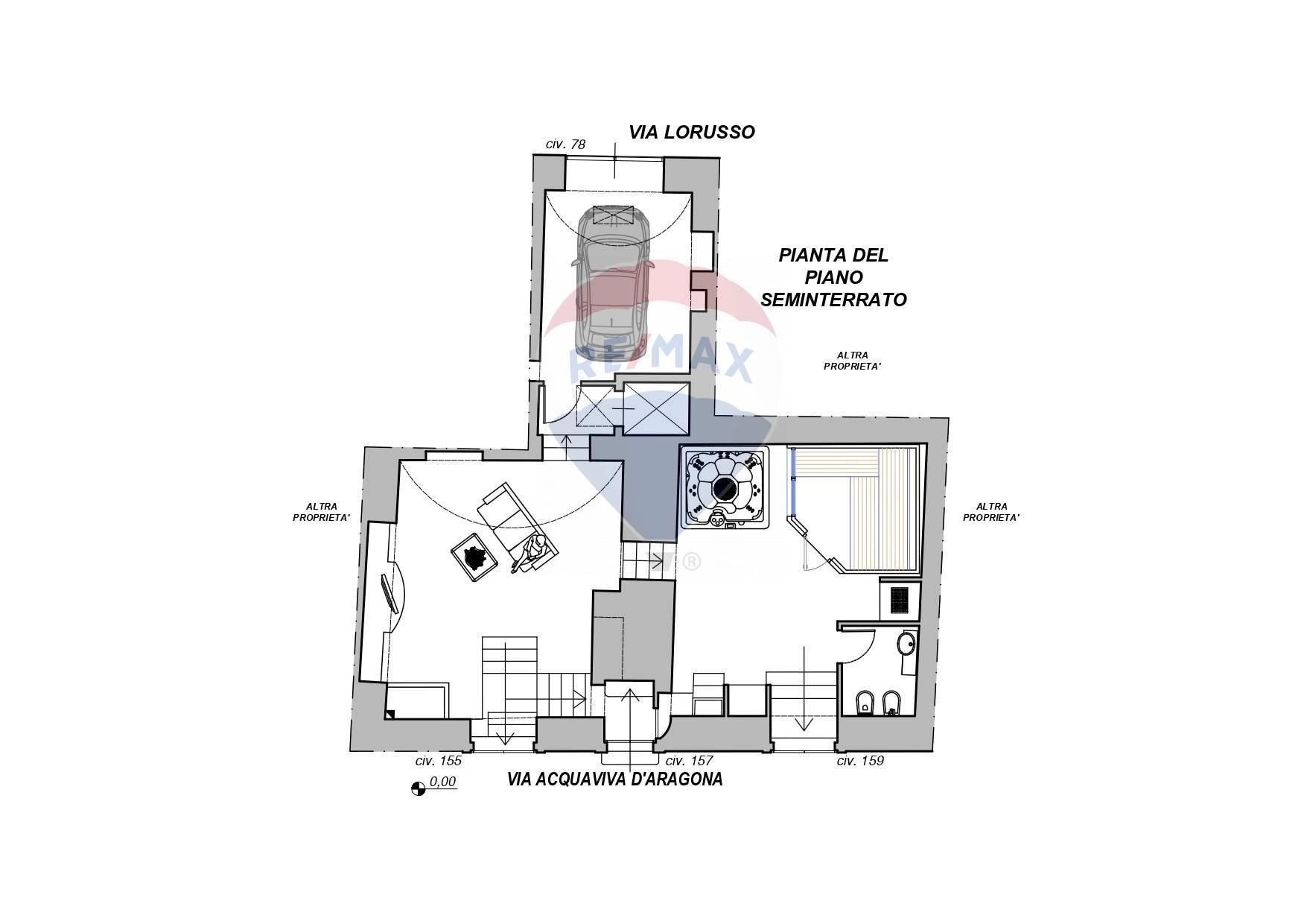 Pianta 2D - Casa indipendente Via Acquaviva D'Aragona
 
158, Conversano - planimetria 1