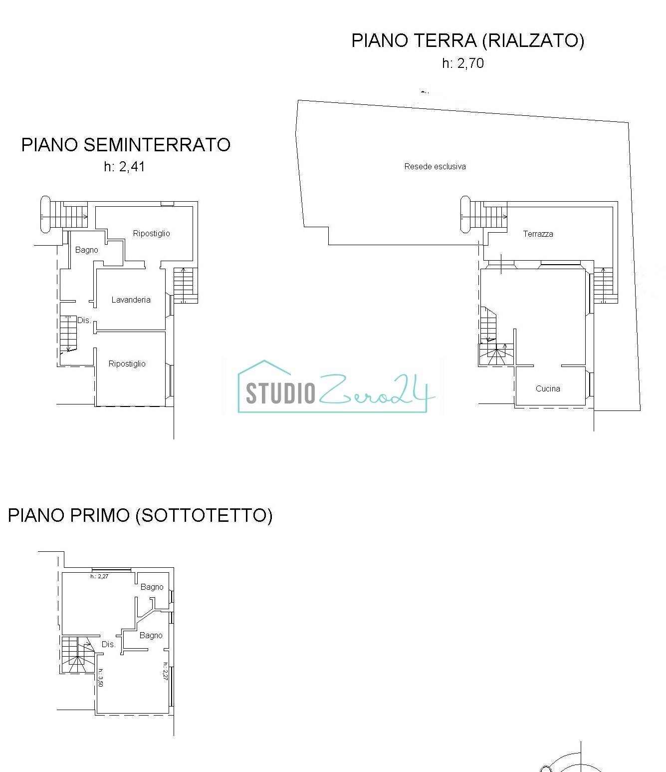 Foto 36 - Villa a Schiera Via Candia, Pietrasanta - planimetria 1