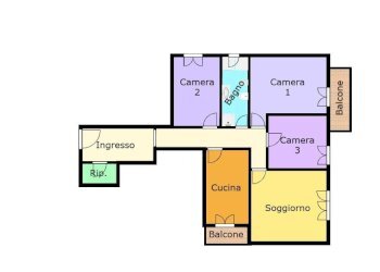 Planimetria - Quadrilocale via Graziella Giuffrida, 11, Genova (zona Sampierdarena) - foto 11