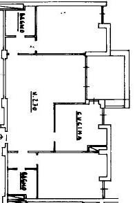 Three-room apartment via Emilio Salgari, Genova (neighborhood Pegli) - floor plans 1
