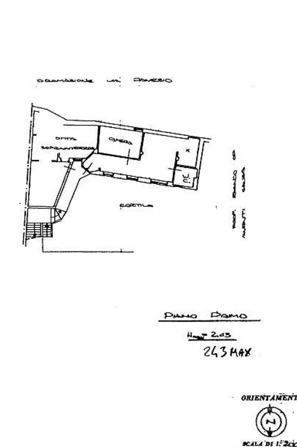 Two-room apartment via Andrea Mensa, 29, Venaria Reale - floor plans 1