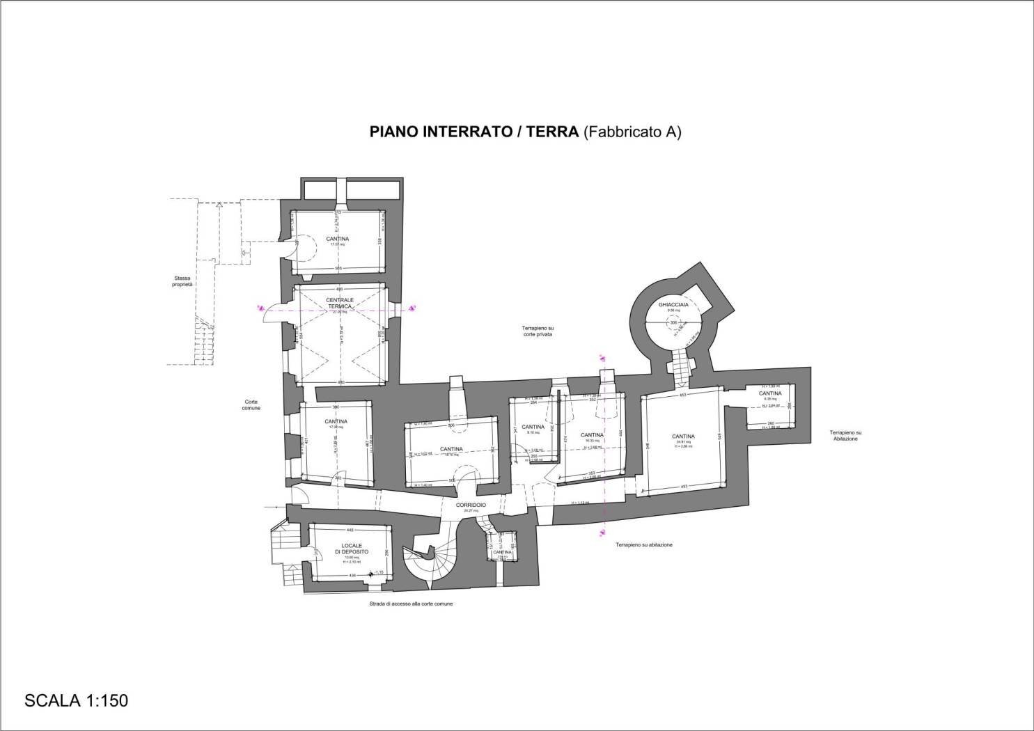 Rustico via Torre Acceglio, 137, frazione Madonna Delle Grazie, Cuneo - planimetria 1