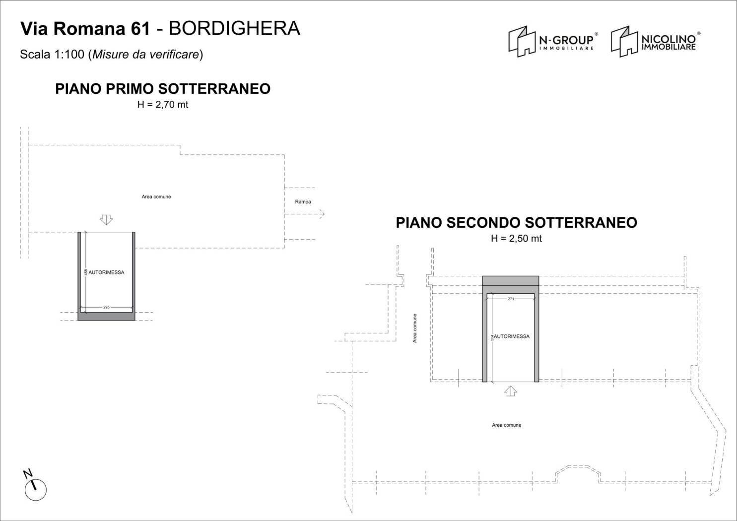 Four-room apartment via Romana, 61, Bordighera - floor plans 1