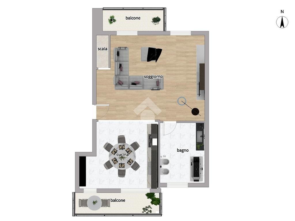 Appartamento Via Vinovo, La Loggia - planimetria 1