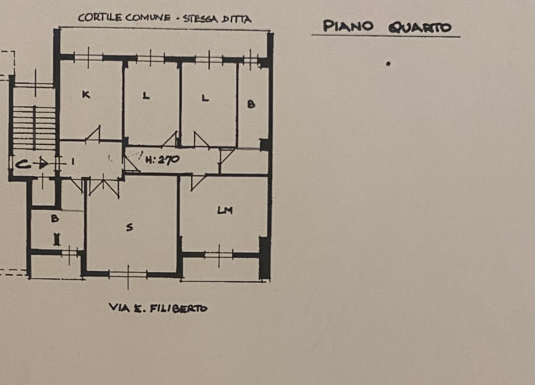 Quadrilocale via Emanuele Filiberto, 8, Cuneo - planimetria 1