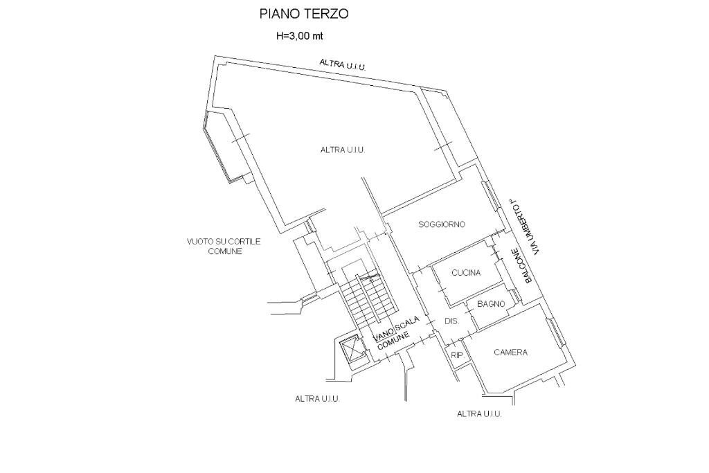 Trilocale Via umberto I, Lanzo Torinese - planimetria 1