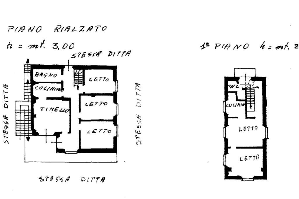 Villa Frazione lusiana, Traves - floor plans 1