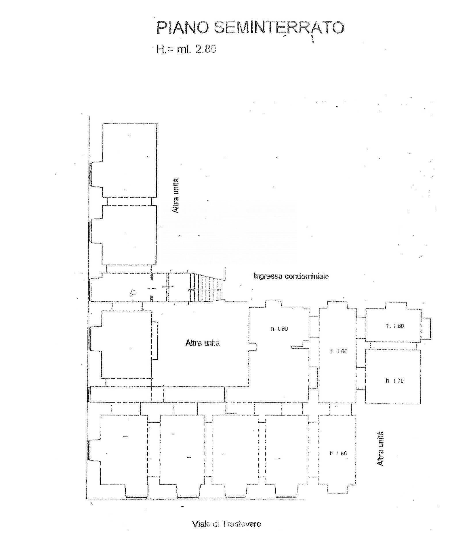 Foto 2 - Magazzino Viale Di Trastevere, Roma - planimetria 1