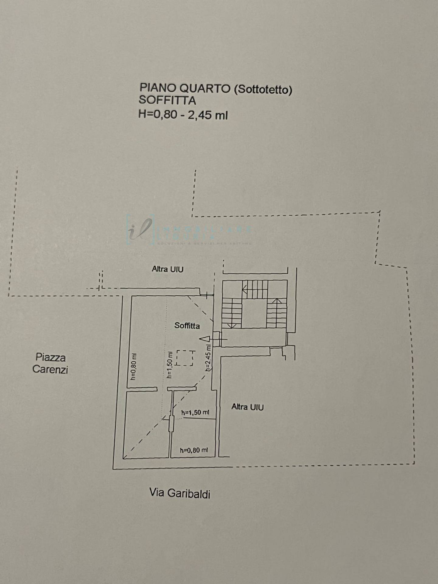 Foto 30 - Bilocale Via Giuseppe Garibaldi, Pieve di Teco - planimetria 1