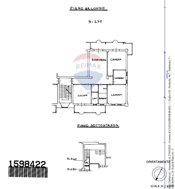 Pianta 2D - Appartamento Viale Europa
 
59, Caltagirone - planimetria 1