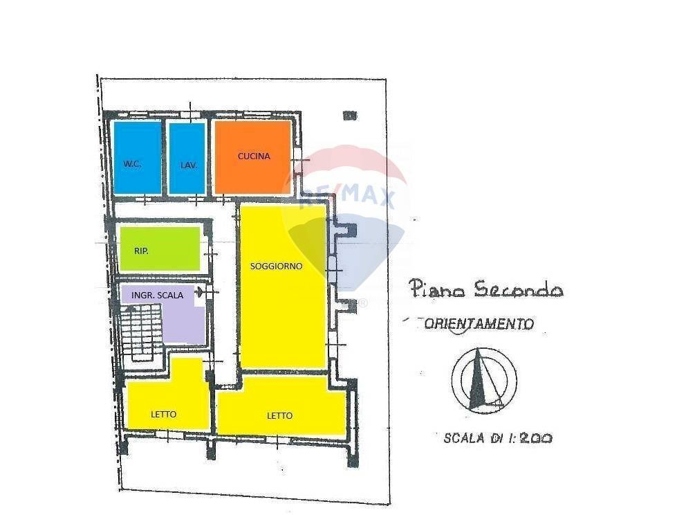 Pianta 2D - Attico Zafferana Etnea - planimetria 1