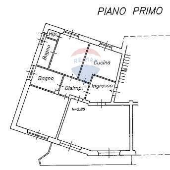 Pianta 2D - Three-room apartment Viale Duca degli Abruzzi
 
21, L'Aquila - floor plans 1