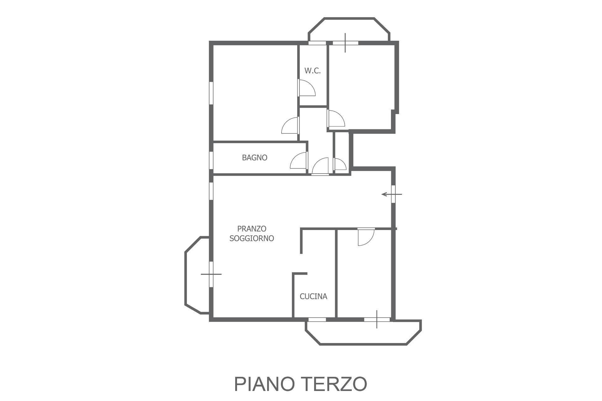 Foto 33 - Quadrilocale Via Commandino
 
11, Pesaro - planimetria 1