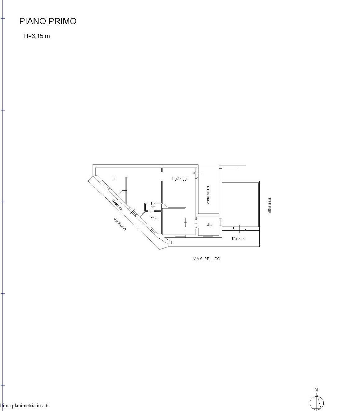 Foto 18 - Appartamento Via Silvio Pellico
 
1, Fragagnano - planimetria 1