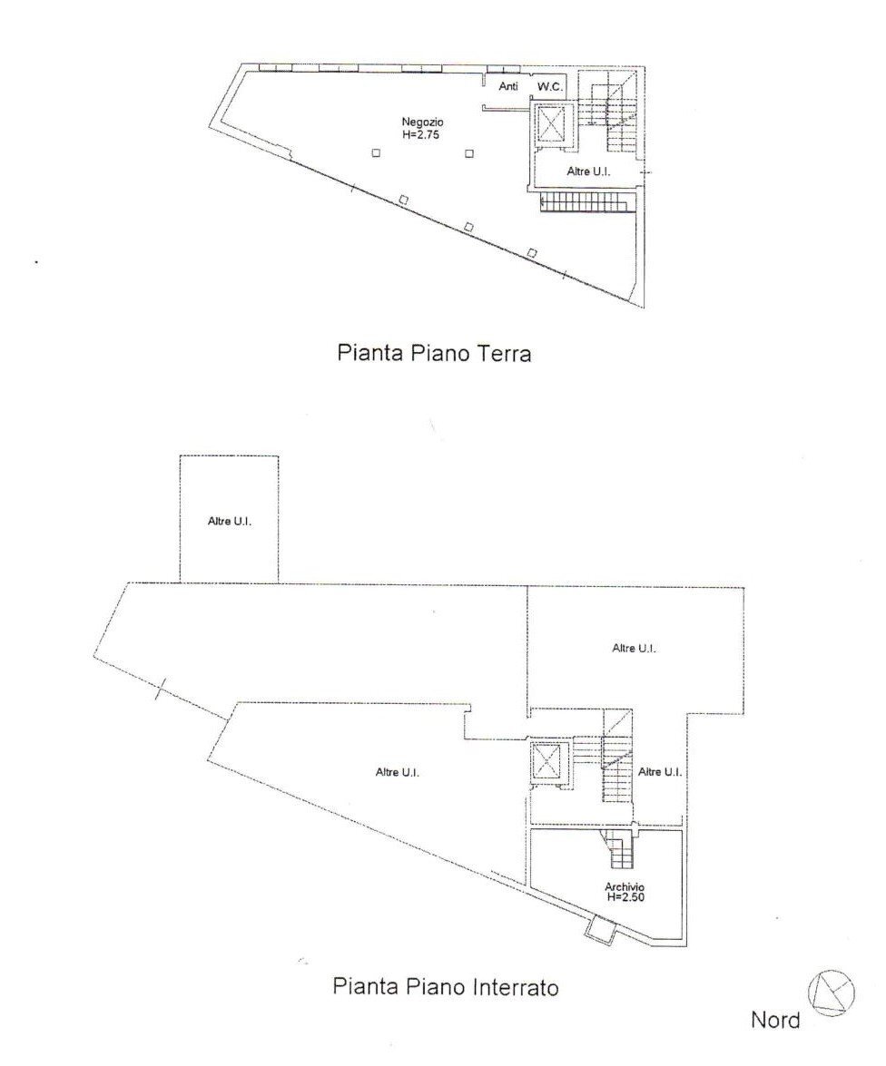 Negozio Imola - planimetria 1