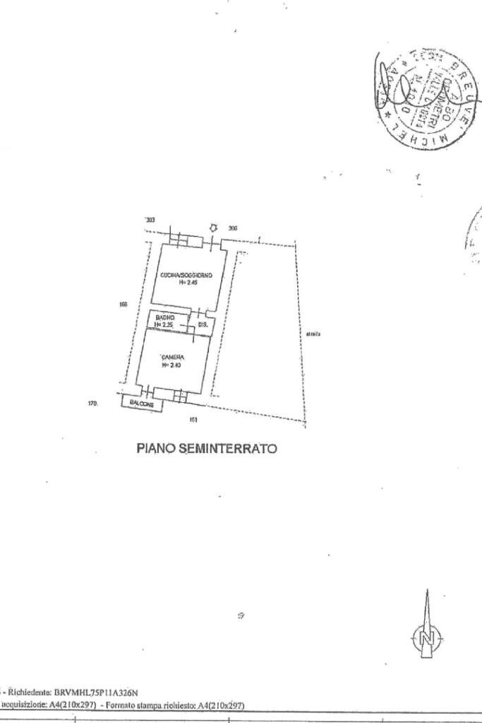 Bilocale Frazione Chevreres, Introd - planimetria 1