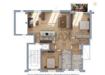 Pianta 2D - Quadrilocale PIAZZA ANTONIO ZANCA
 
27, Palermo - foto 4