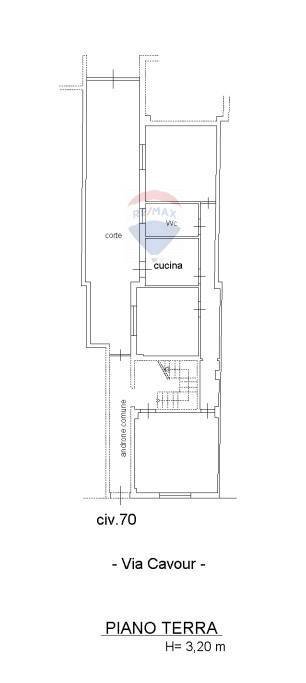 Pianta 2D - Appartamento Via Cavour
 
70, Misterbianco - planimetria 1