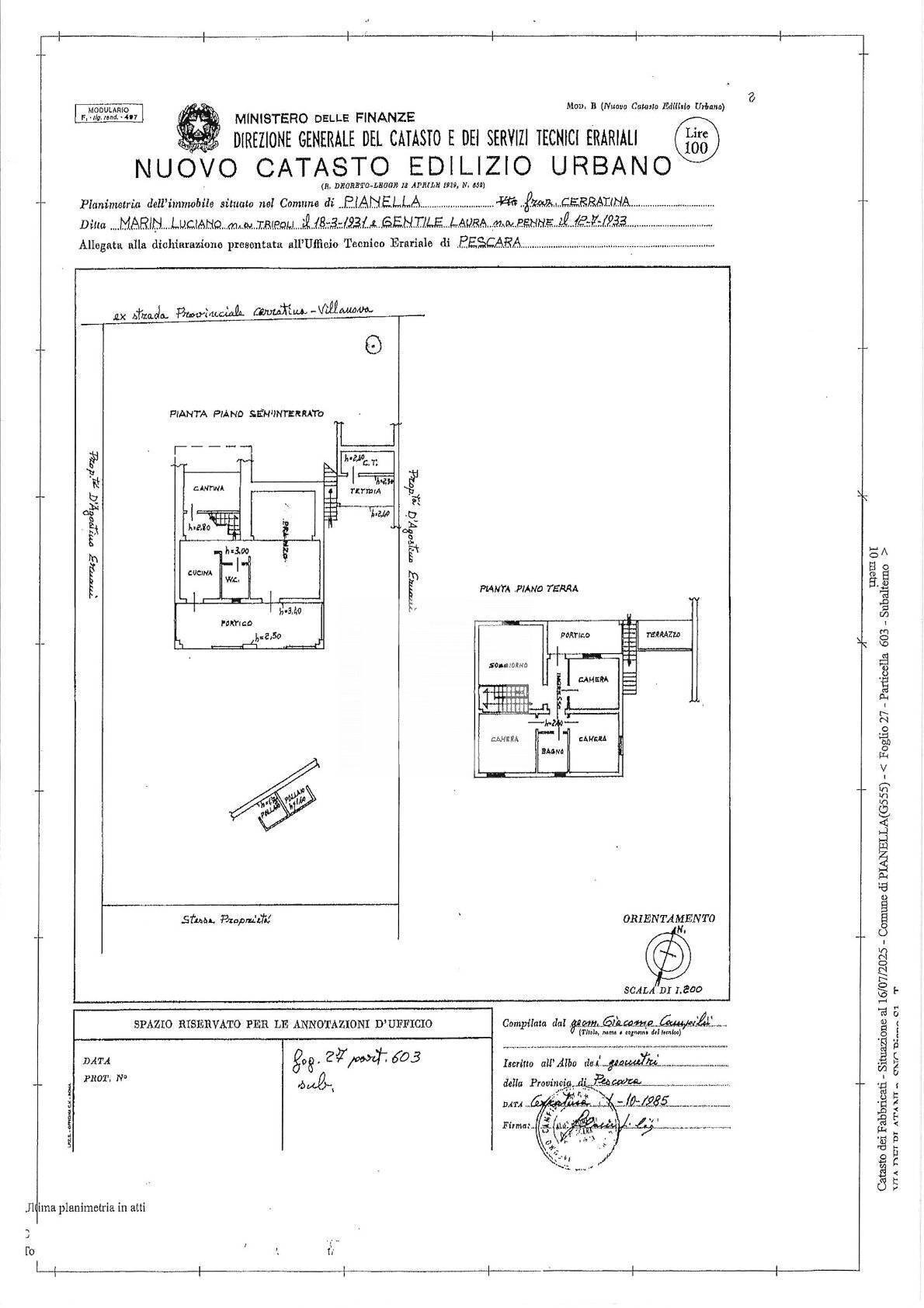 Foto 102 - Casa indipendente Via dei Platani
 
88, Pianella - planimetria 1