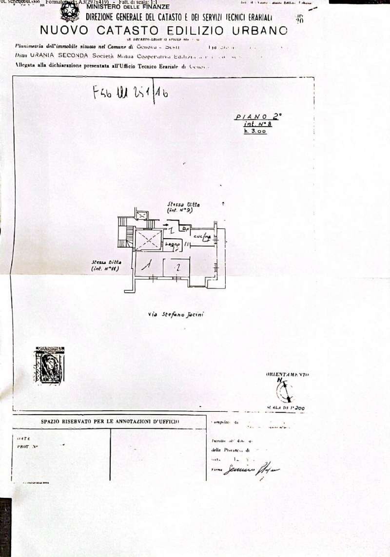 05286350-8cdc-427b-8f11-5a0f54c093bc - Appartamento via Jacini, 2, Genova (zona Sestri Ponente) - planimetria 1