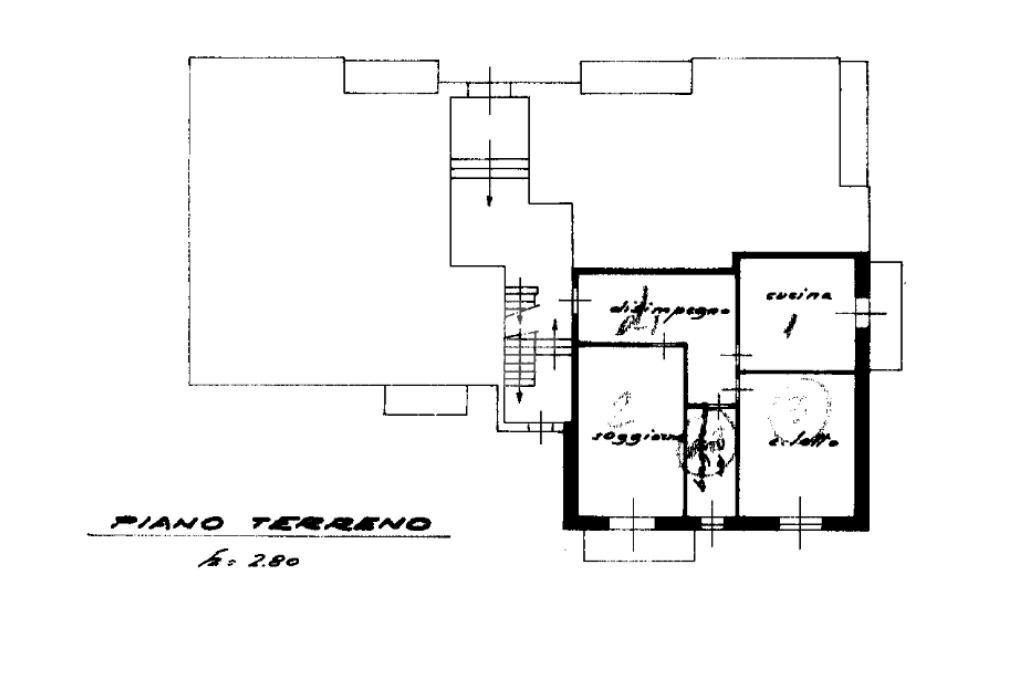 Three-room apartment Via Monviso, Santhià - floor plans 1