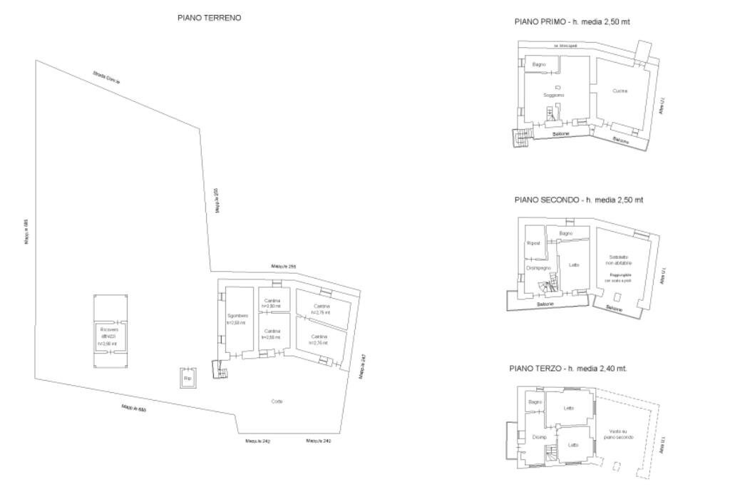 Casa semi indipendente Borgata Fandaglia, Barbania - planimetria 1