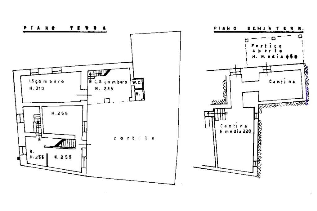 Rustic Via Circonvallazione, Mombaruzzo - floor plans 1