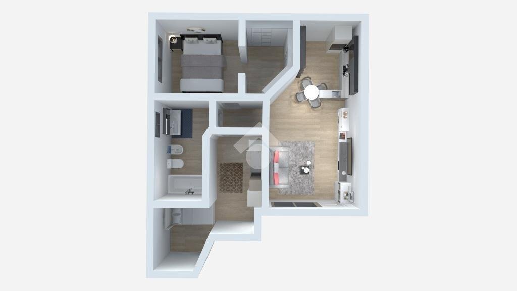 Three-room apartment Via Patrioti, Ossona - floor plans 1