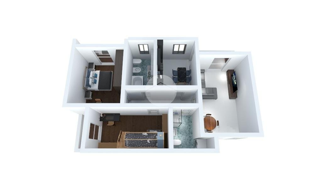Three-room apartment Via Gagarin, Sedriano - floor plans 1