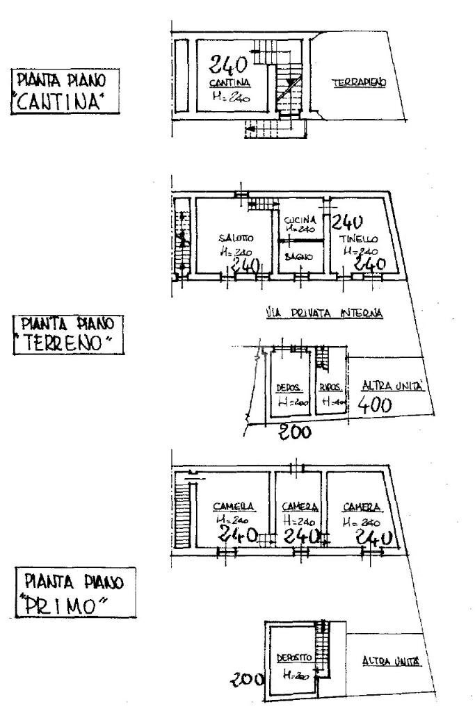 Casa semi indipendente Via Ghilini, Pecetto di Valenza - planimetria 1