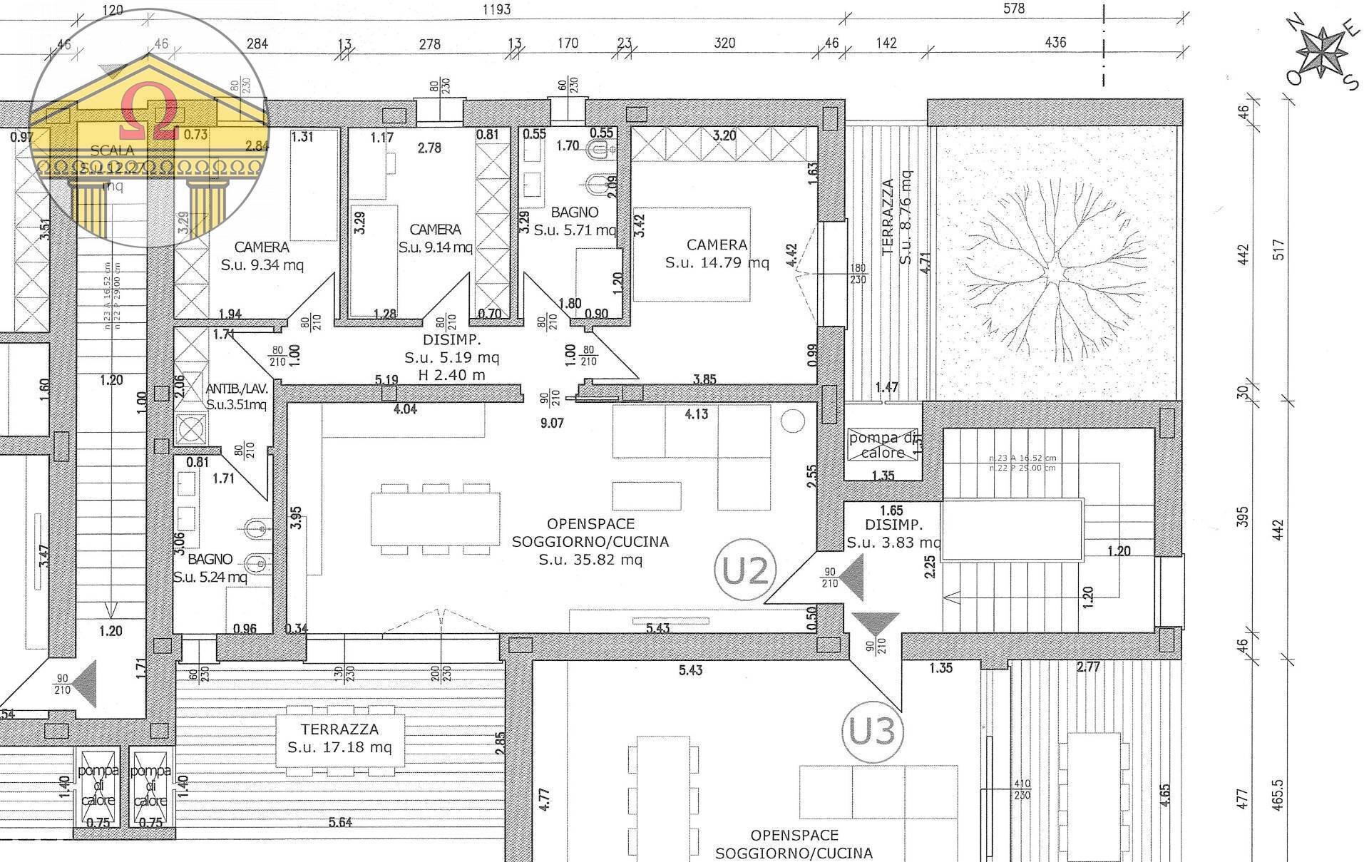 Foto 2 - Four-room apartment Povegliano - floor plans 1